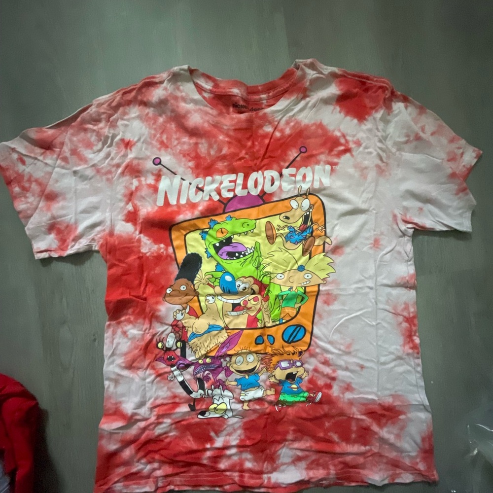 Nickelodeon Kids Red & White Tie-Dye T-Shirt